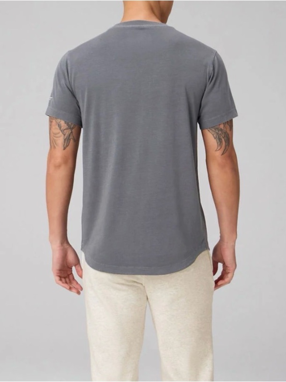 Fabletics Men's 24/7 Crewneck Short Sleeve Tee with Rounded Hem